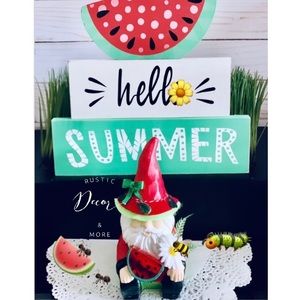 Watermelon theme Gnome for your tier trays